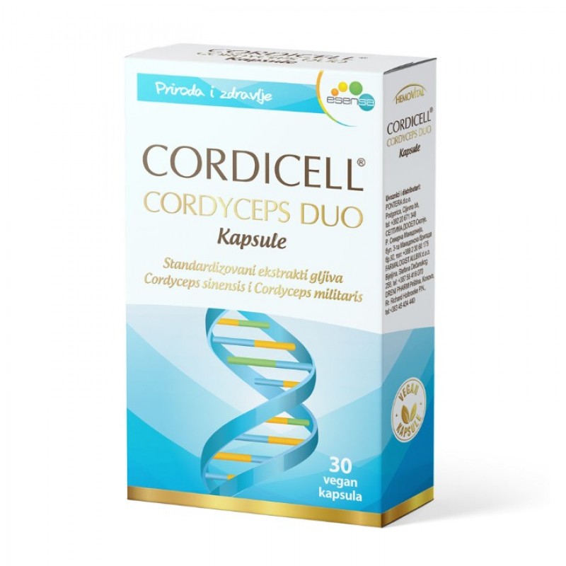 Cordicell® Cordyceps Duo Kapsule, 30 Vegan Kapsula Cordicell® Cordyceps Duo Kapsule, 30 Vegan Kapsula
