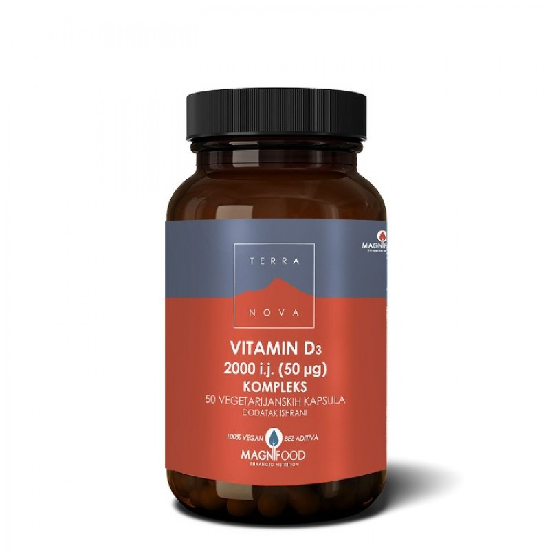 Terranova Vitamin D3 2000 I.j (50Μg) , 50 Kapsula