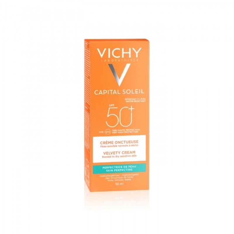 Vichy Capital Soleil Baršunasti Krem Za Lepši Izgled Kože Spf 50, 50Ml