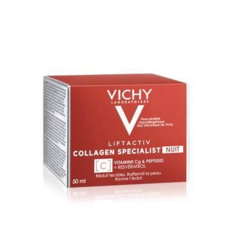 Vichy Liftactiv Collagen Specialist Noćna Nega Za Čvrstinu Kože, 50Ml