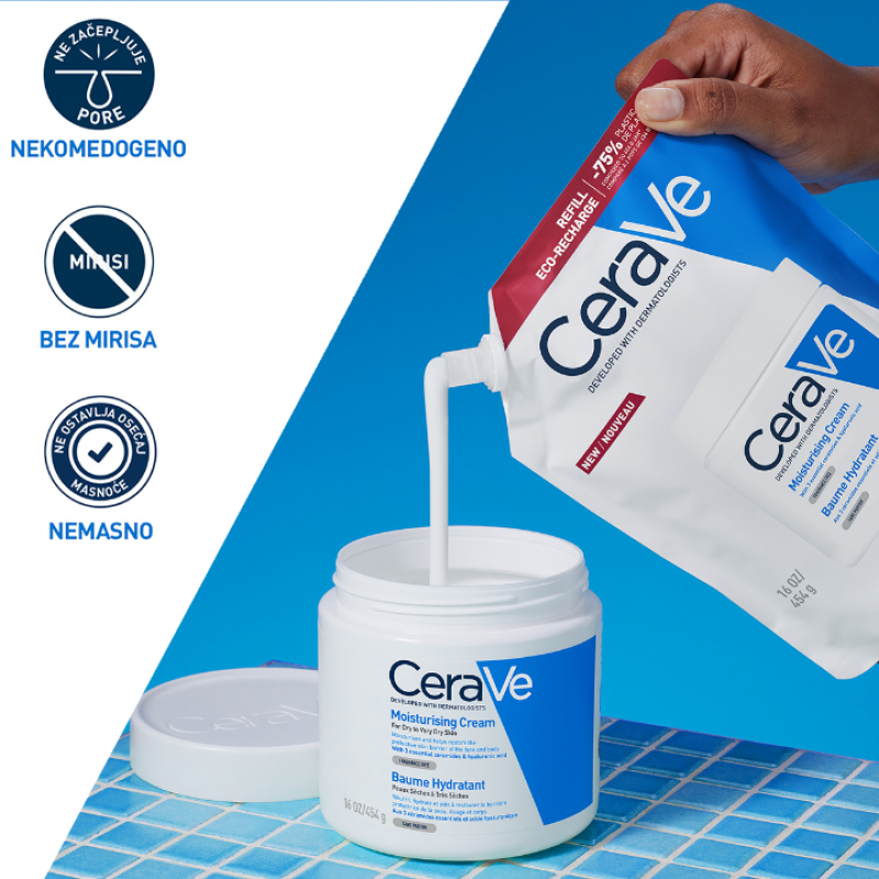 Cerave Hidratantna Krema, Refill Pakovanje 454G Cerave Hidratantna Krema, Refill Pakovanje 454G