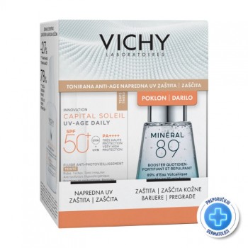 VICHY PROMO SET - CAPITAL SOLEIL TONIRANI KREM SPF50+, 40ML + VICHY MINERAL 89 BOOSTER, 30ML VICHY PROMO SET - CAPITAL SOLEIL TONIRANI KREM SPF50+, 40ML + VICHY MINERAL 89 BOOSTER, 30ML
