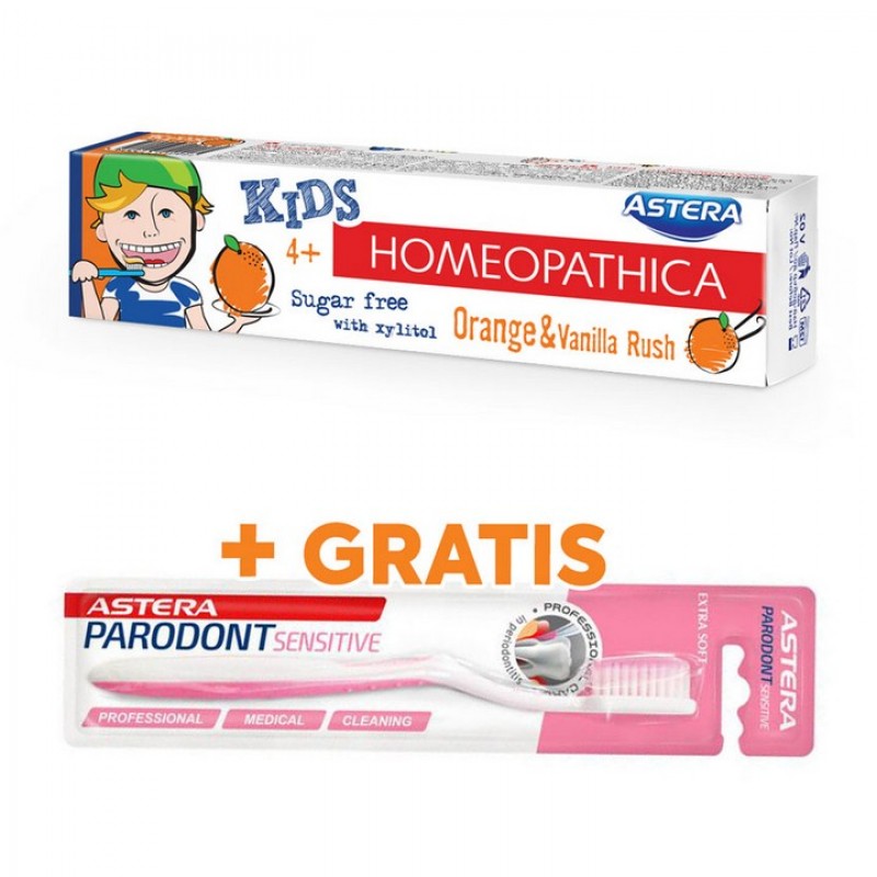 Astera Homeopathica Zubna Pasta Za Decu 4+ 50Ml