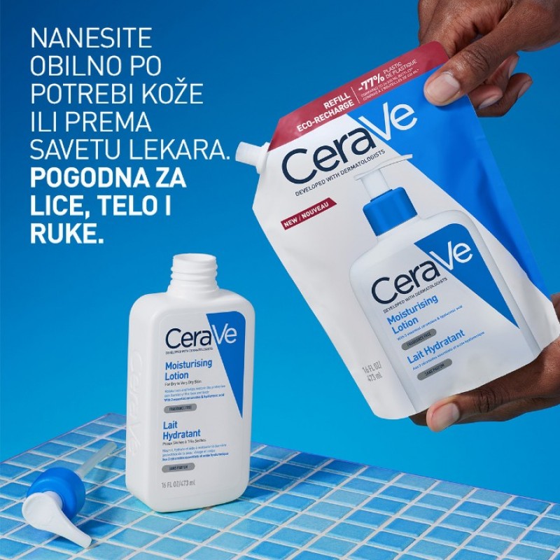 Cerave Hidratantni Losion Za  Suvu Kožu, Refill Pakovanje, 473Ml