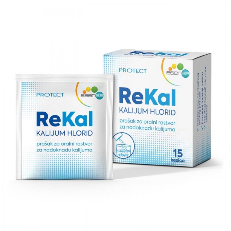 Rekal Kalijum Hlorid Prasak, Oralni Rastvor 15 Kesica Rekal Kalijum Hlorid Prasak, Oralni Rastvor 15 Kesica
