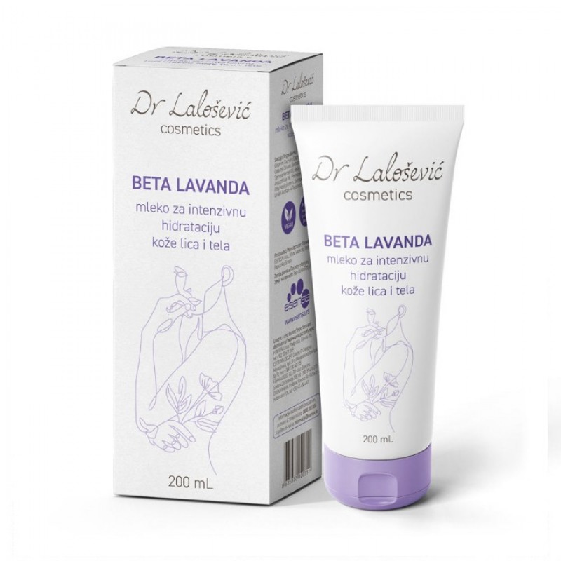 Dr Lalošević Beta Lavanda Mleko Za Telo I Lice, 200 Ml