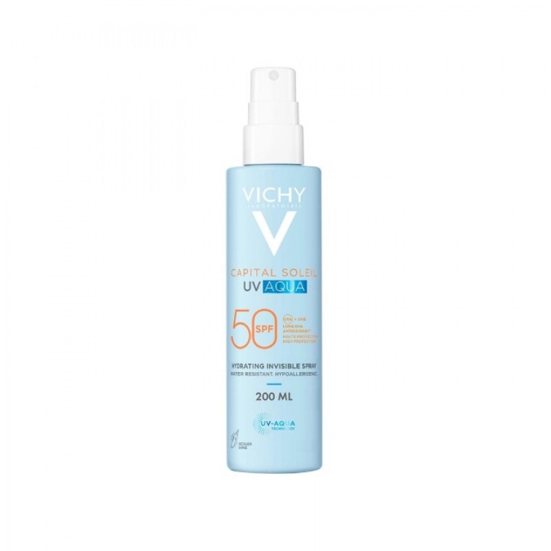 Vichy Capital Soleil Uv Aqua Sprej, 200Ml Vichy Capital Soleil Uv Aqua Sprej, 200Ml