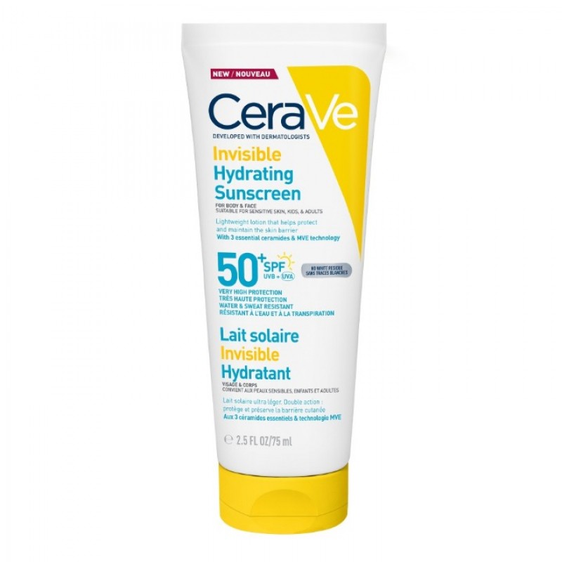 Cerave Invisible Hydra Sunscreen Spf50+ 75Ml Cerave Invisible Hydra Sunscreen Spf50+ 75Ml