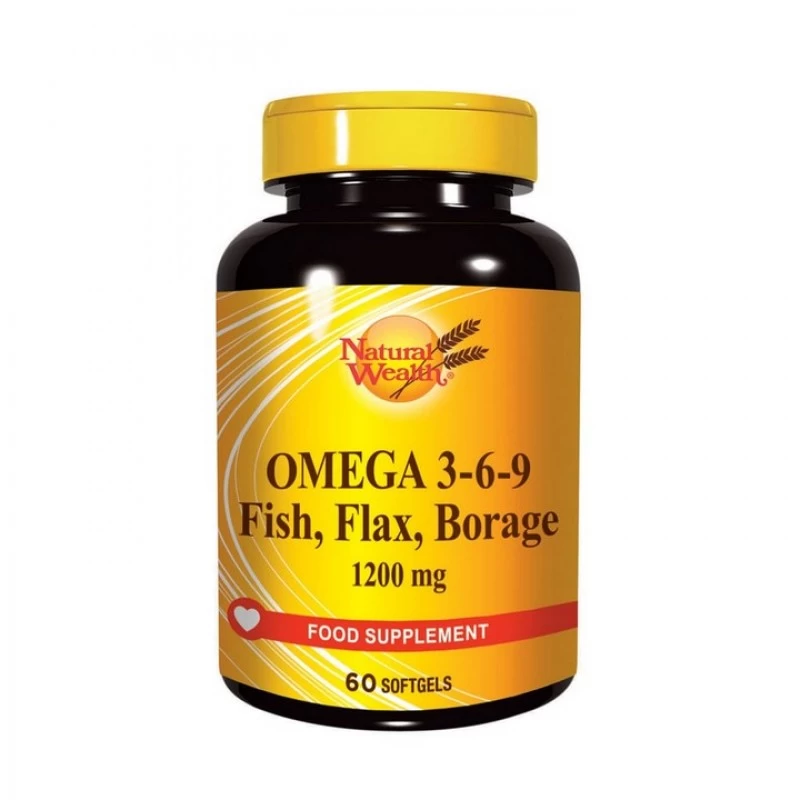 Natural Wealth Omega 3-6-9 60 Kapsula • Esensa Apoteka