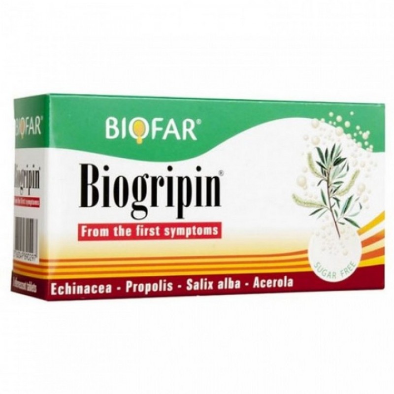 Biofar Biogripin , 8 Šumećih Tableta