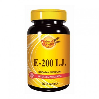 NATURAL WEALTH Vitamin E-200 IJ  100 kapsula