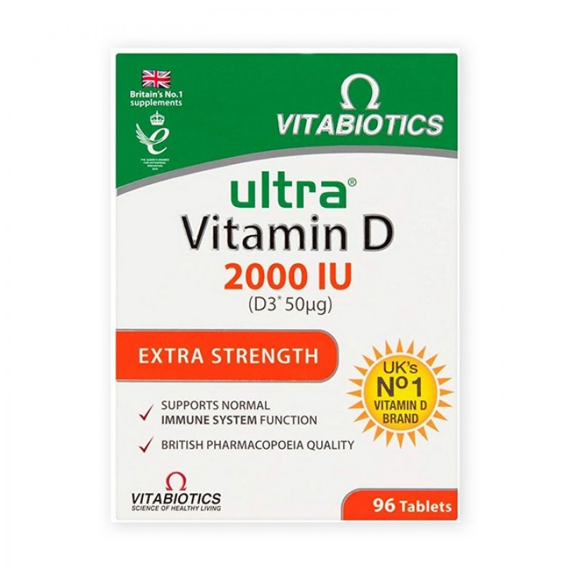 Ultra Vitamin D 2000 Iu, 96 Tableta
