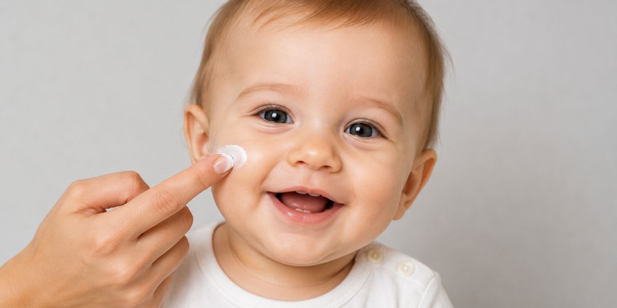 beba mama-nanosi-bebi-na-lice-pantenol-kremu